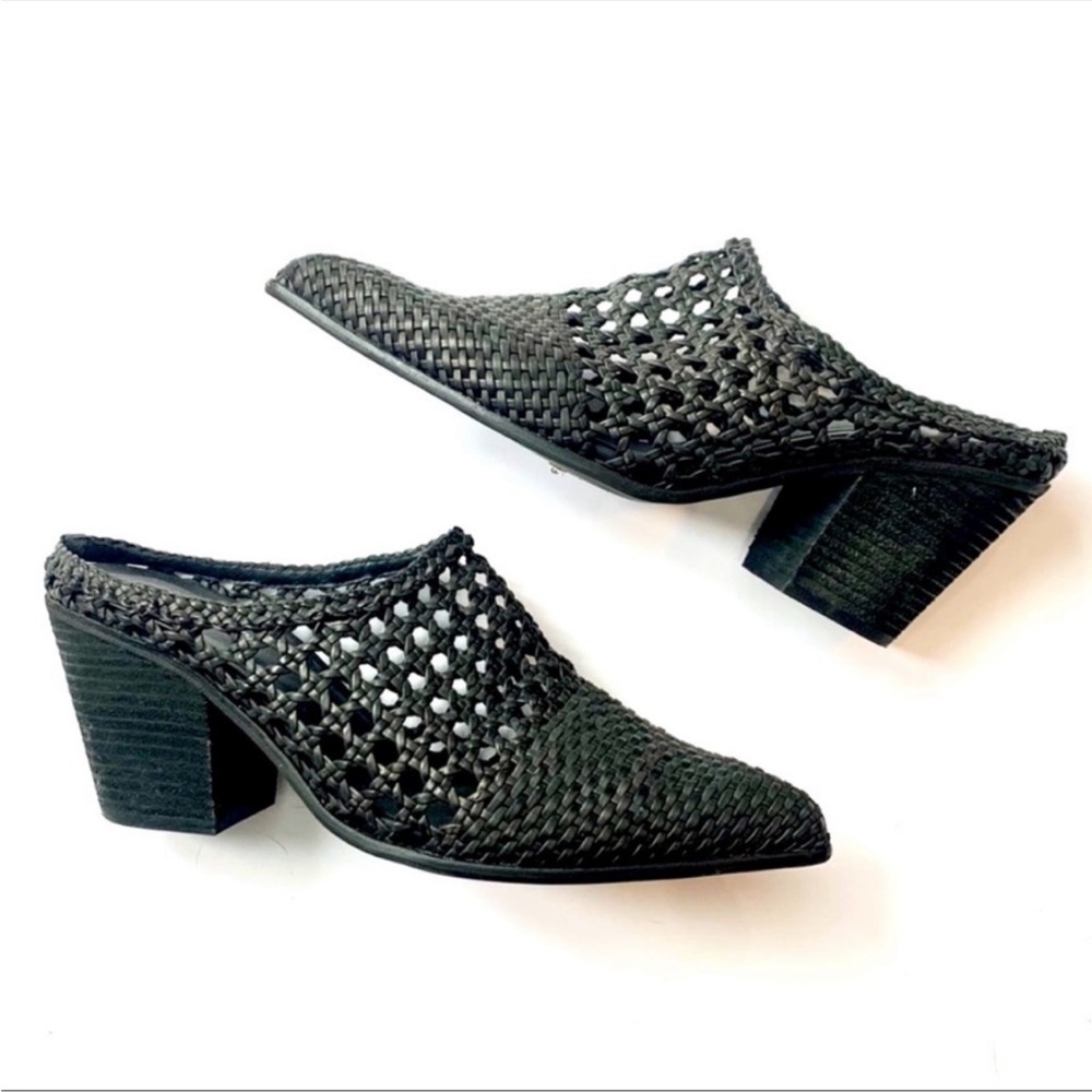 Jeffrey Campbell Leone Basket Weave Anthropologie Mules